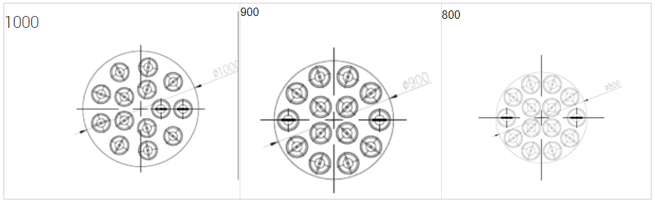 Vea abajo la disposición del filtro de cartucho en el interior.